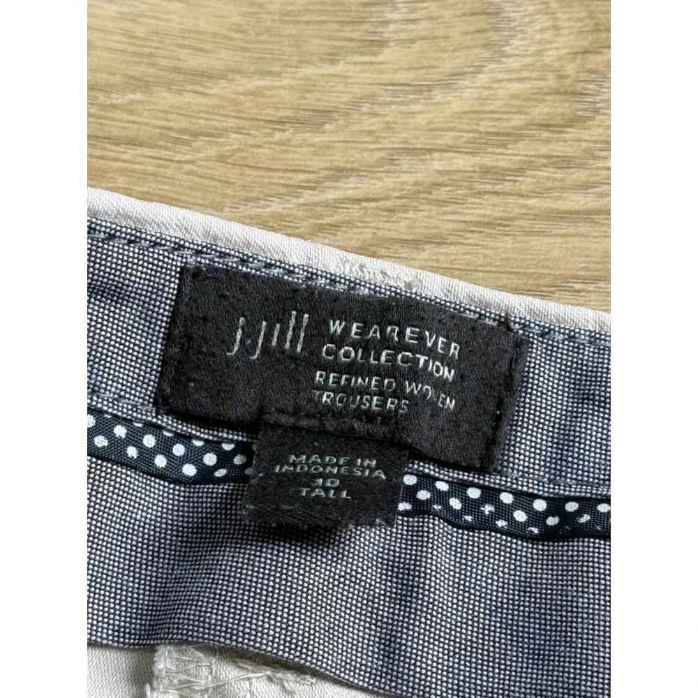 EUC Womens J Jill wearever‎ collection refined woven trousers stretch pants 10T